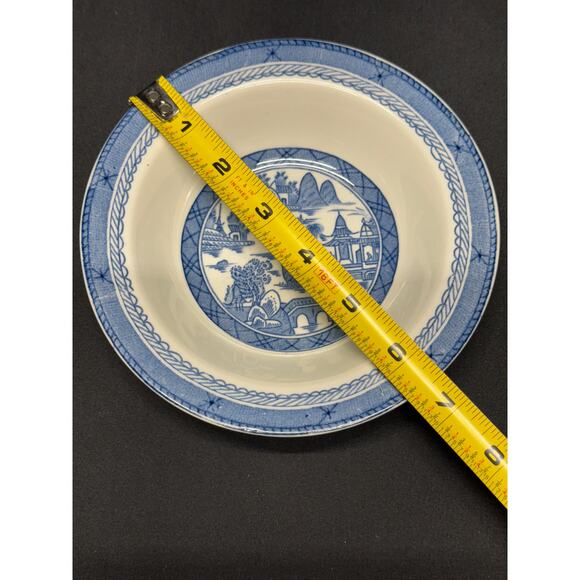 Vintage Woods Ware Blue and White Canton Pattern Dish Set – England - Picture 9 of 13